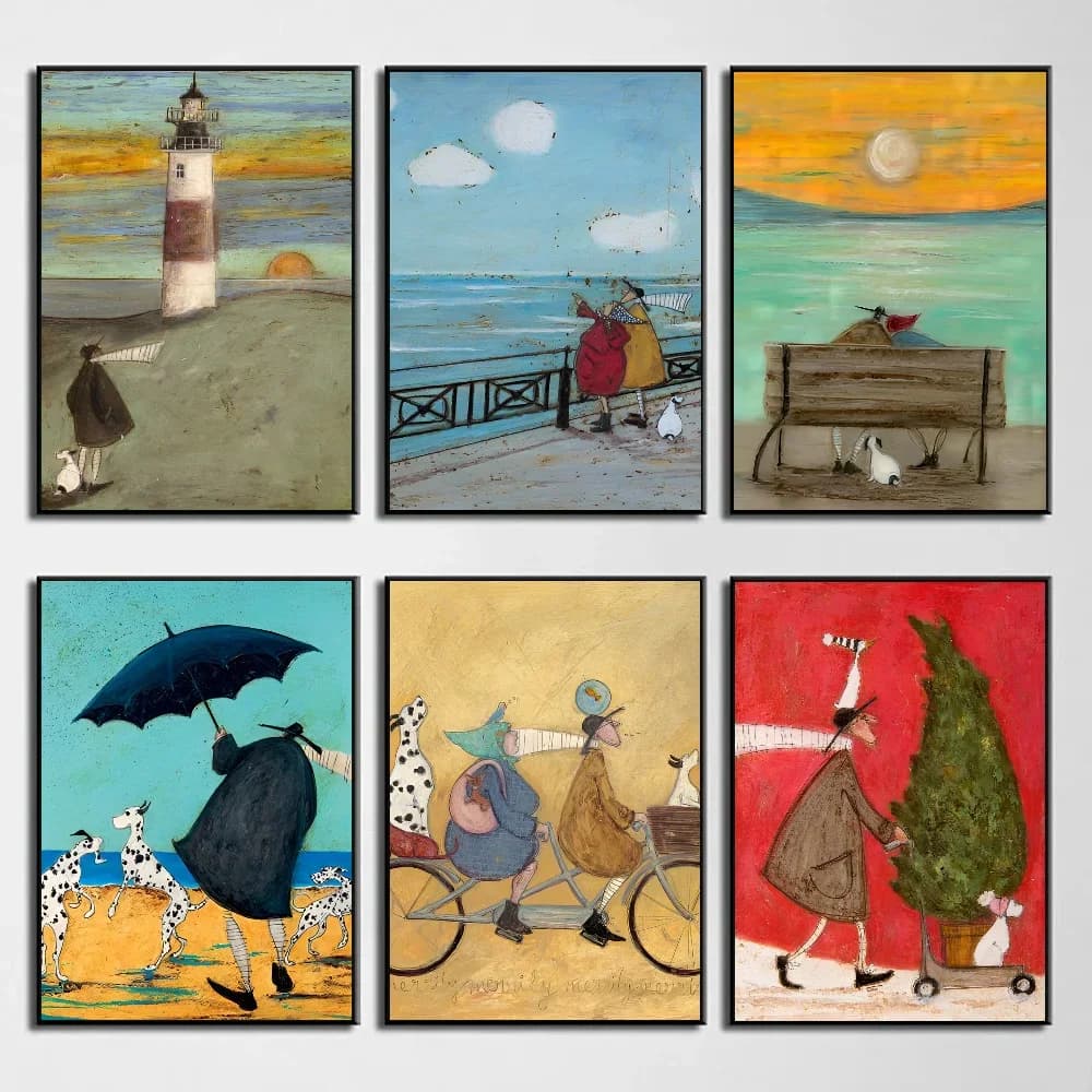 Abstract Landscape Art Canvas Painting Poster Sam Toft Home Living Room Bedroom Bar Cafe Art Decor home decor