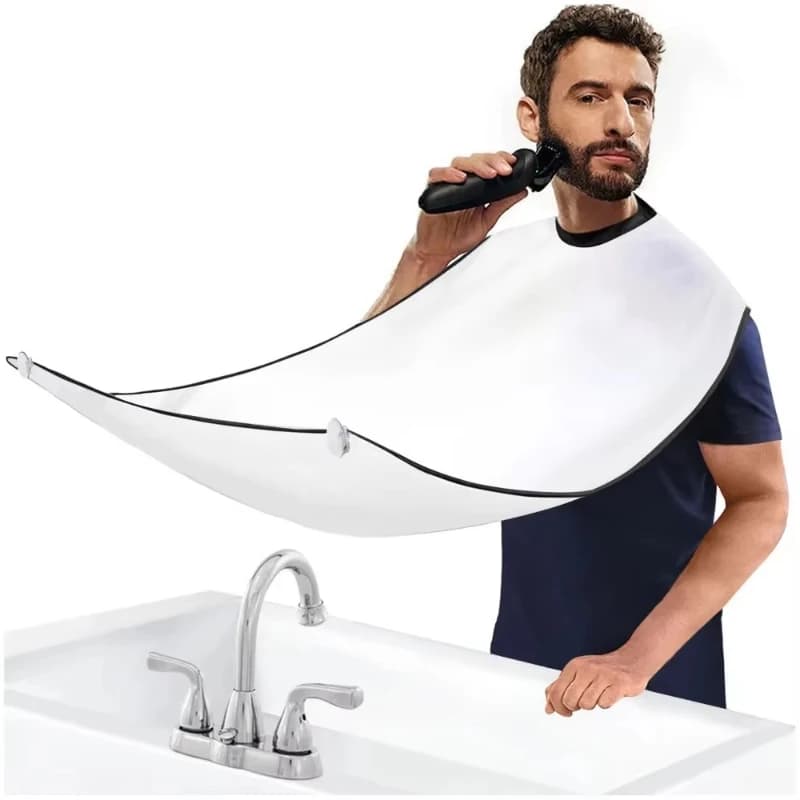 Nuovo grembiule da barba per barba maschile cura dei capelli puliti bavaglini per adulti supporto per rasoio organizzatore per il bagno regalo per uomo grembiule da barbiere