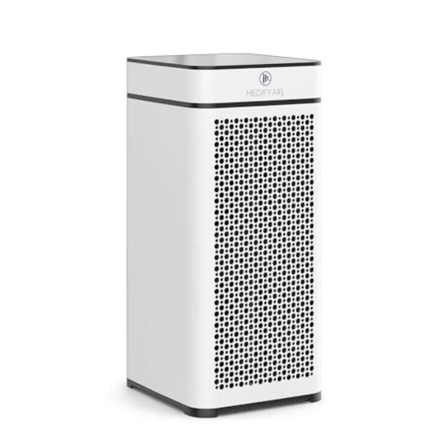 Purificatore d'Aria Medify MA-40 con Luce UV e Filtro HEPA H14, Copertura 1793 Piedi Quadrati in 1 Ora, per Fumi di Incendi, Odori, Polline e Peli di Animali