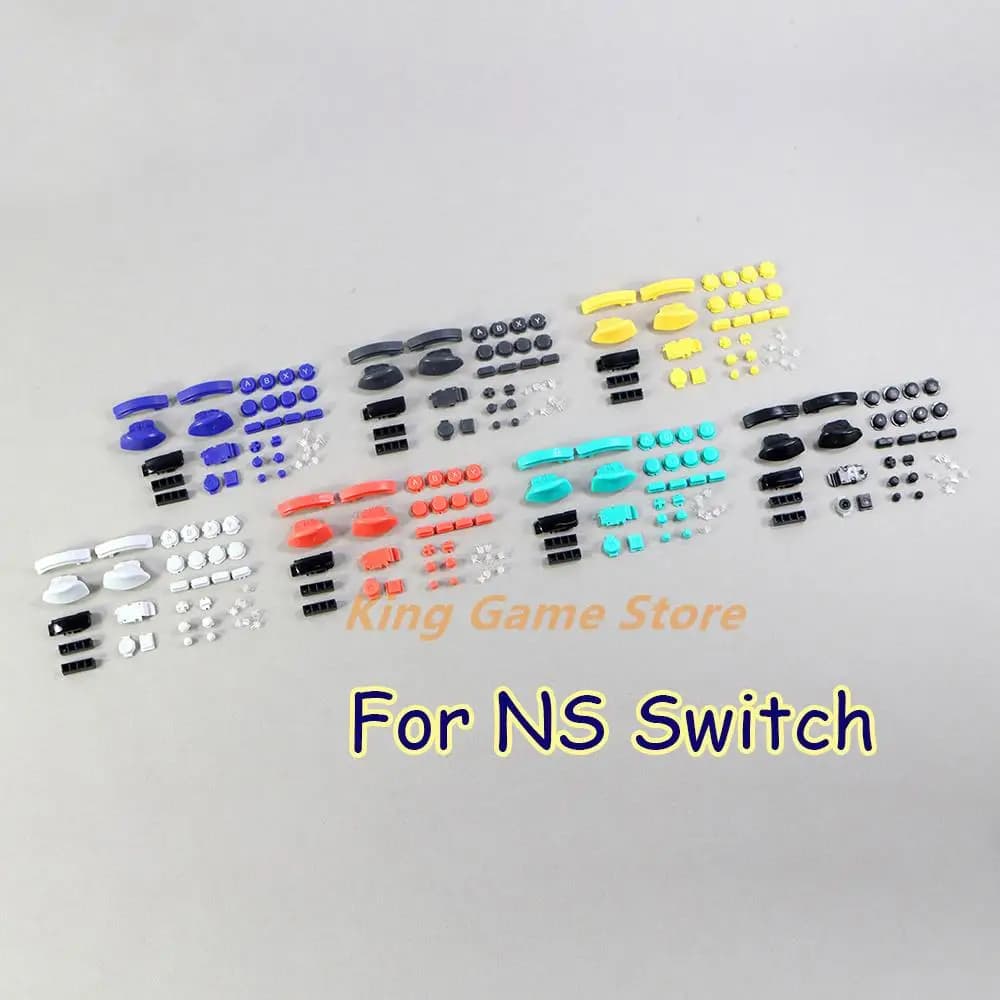 30 set custodia host di ricambio set completo pulsanti joystick trigger per controller di gioco Nintend Switch pulsanti chiave neri
