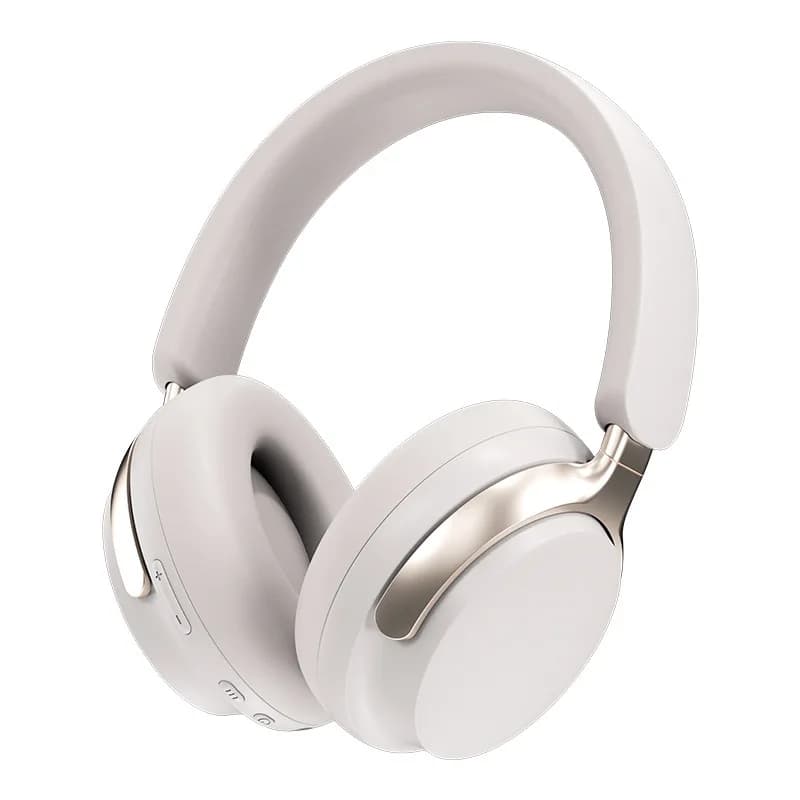 Cuffie Wireless Over-Ear Bluetooth 5.3 con ANC (Cancellazione Attiva del Rumore), Stereo HiFi, Leggere, con Microfono per Viaggi e Telefono