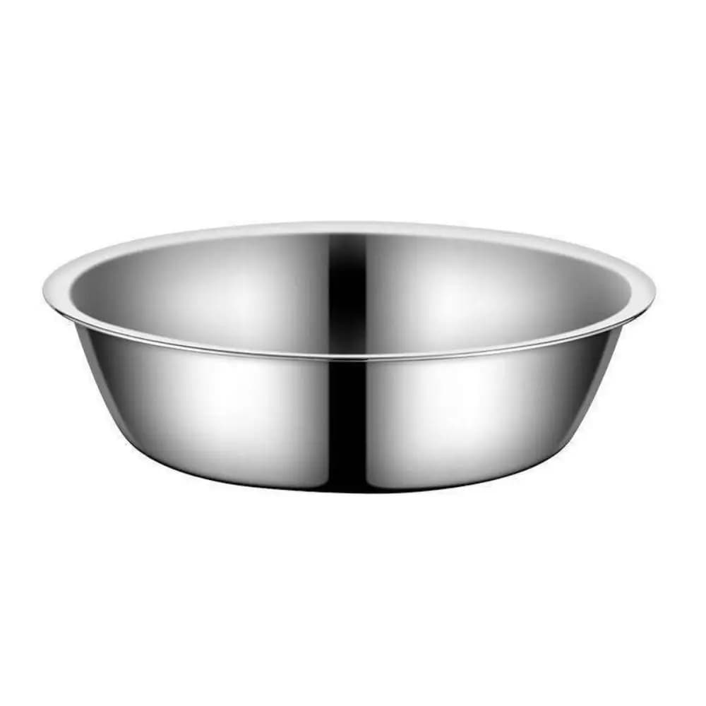 Multifunction Large Capacity Dog Bowl Non-rust Stainless Steel Cat Water Feeder Bowls Silver Pet Food Container Puppy