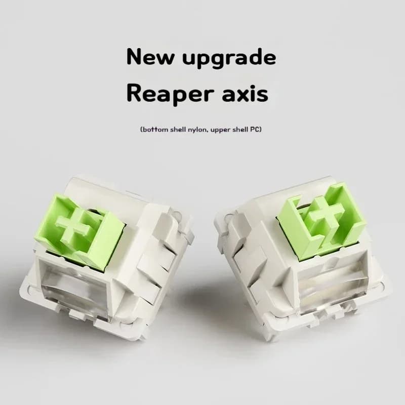 LEOBOG Reaper Switch Linear 5 Pin 45gf RGB HIFI Mechanic Keyboard Custom With Guide Light Pillar POM Stele Factory Lubrication