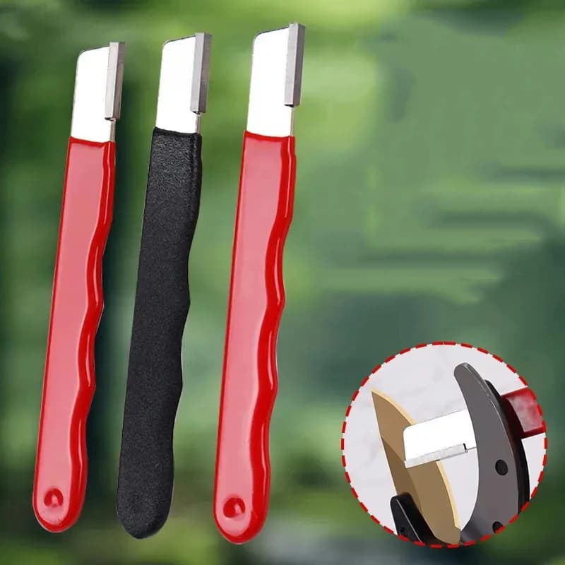 1Pc Professional Kitchen sharpeners Hard alloy steel sharpeners Portable quick pocket sharpening tool for garden pots