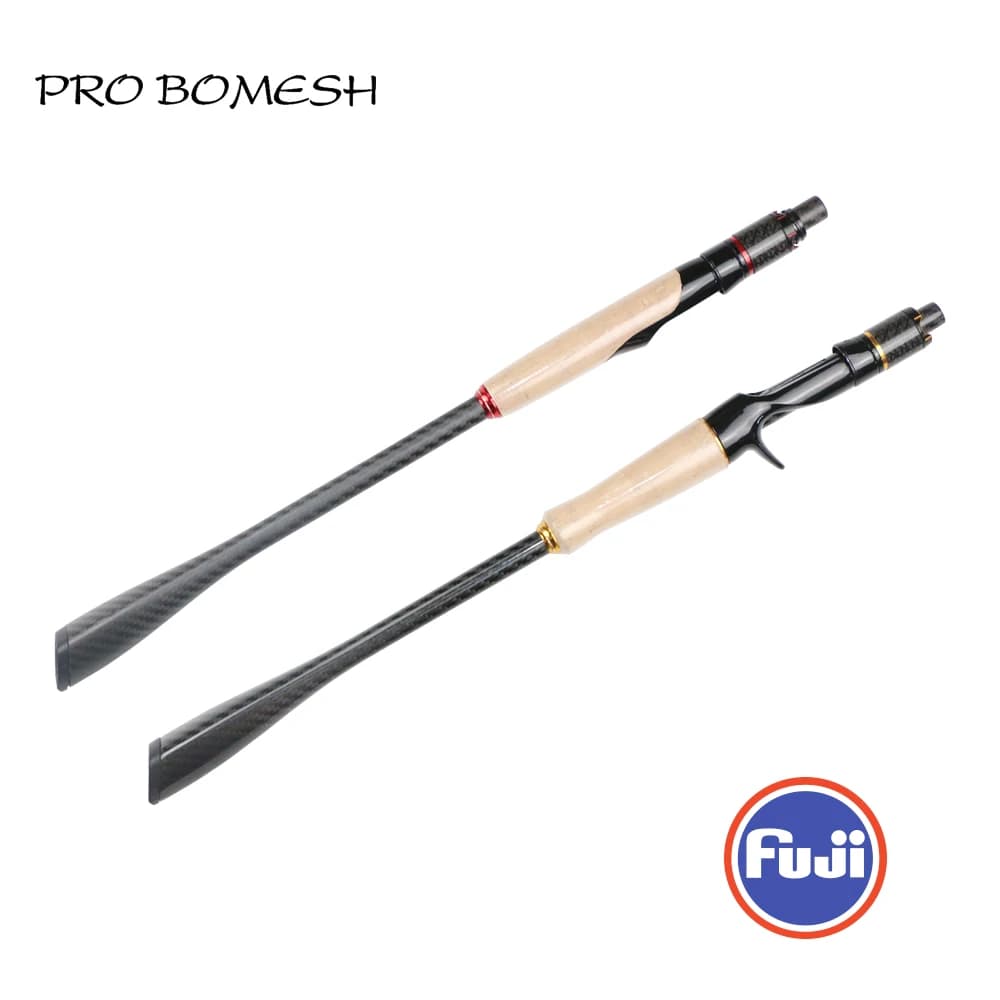 Pro Bomesh 1 Set Fuji VSS ECS Taper Carbon Tube Grip 3K tessuto triangolo Butt Spin Cast Handle Kit accessorio per canna da pesca fai da te