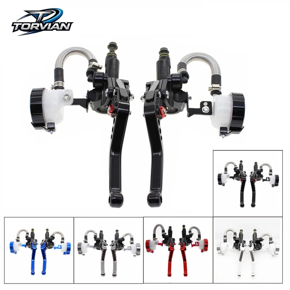 22mm Dual Piston Hydraulic Brake Clutch Master Cylinder Pump for 125cc- 600cc Scooter Motorcycle ATV Quad Pit Bike