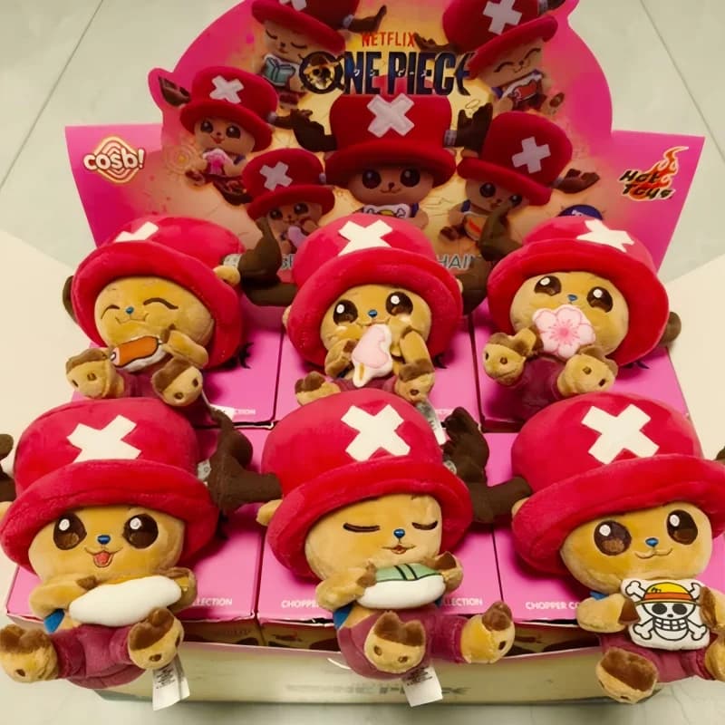 Hot Toys Cosbi Nuovo Originale One Piece Tony Chopper Portachiavi Ciondolo Blind Box Anime Charm da Borsa Giocattolo da Collezione Regalo Trendy per Bambini