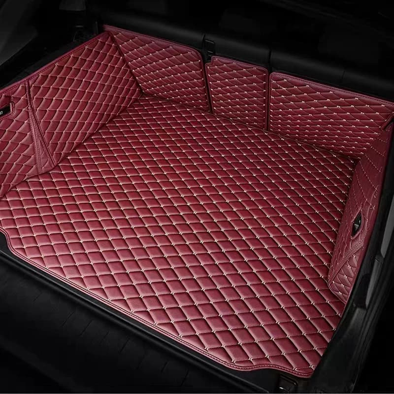 Tappetini personalizzati per bagagliaio auto compatibili con Seat Leon Combic Touring 5F 2013-2016 2017 2018 2019 2020, tappetini per vano di carico, moquette per bagagliaio auto