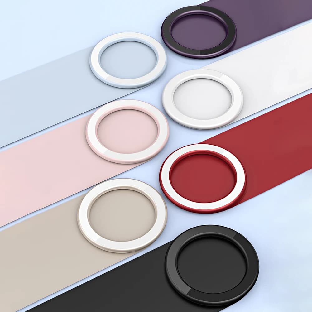 Wall Mount for Ultra-thin Phone, Magnetic Circle Sticker, Mirror Phone Holder, Interior Car, Kitchen, for iPhone 14 13 12