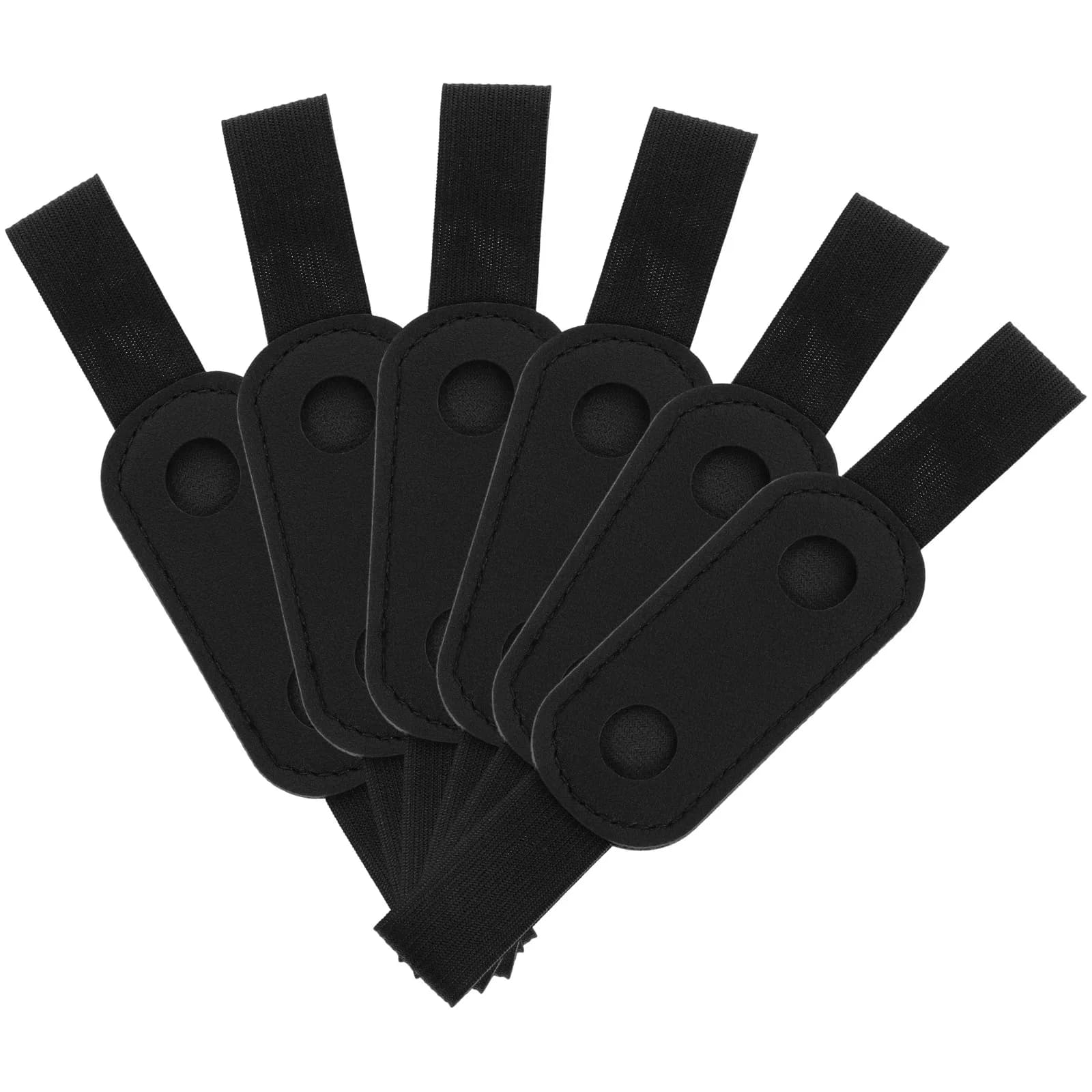 6 custodie per penne in PU con fascia elastica regolabile per notebook, agenda, tablet, porta penne, custodia organizer
