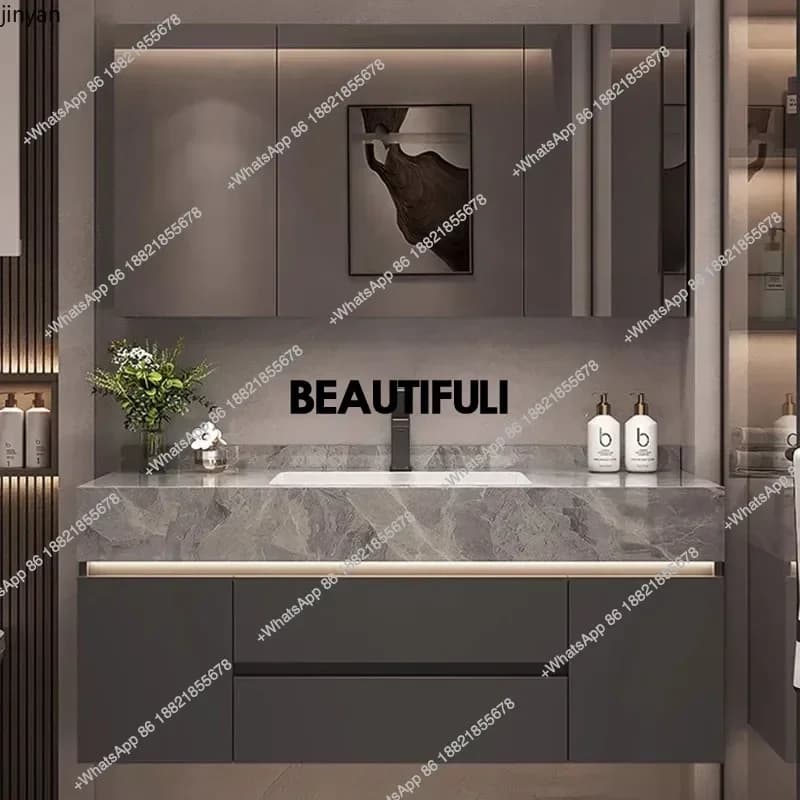 Nuovo arriva Ceramica WC Armadi da bagno Vanity vintage Specchi bianchi Armadi da bagno Doccia Deposito Gabinete Para Banheir