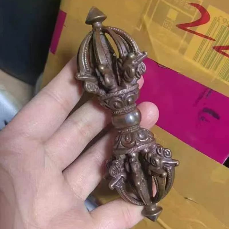Copper Nine-Strand , Vajra Bell Chime, Ornament, Tibetan Buddhist Collection