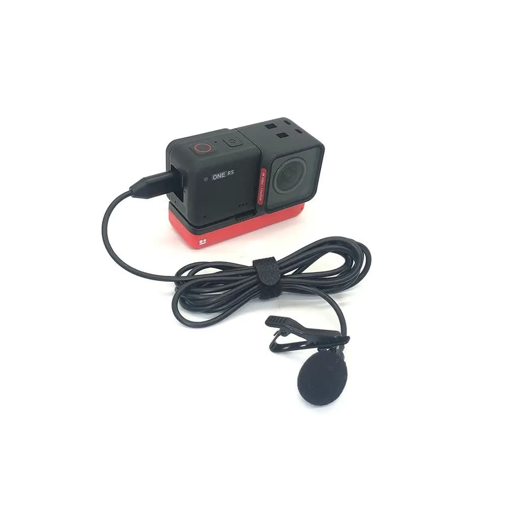 Microfono per Insta360 ONE RS Type-C microfono Lavalier microfono di registrazione hi-fi esterno accessori per Action cam