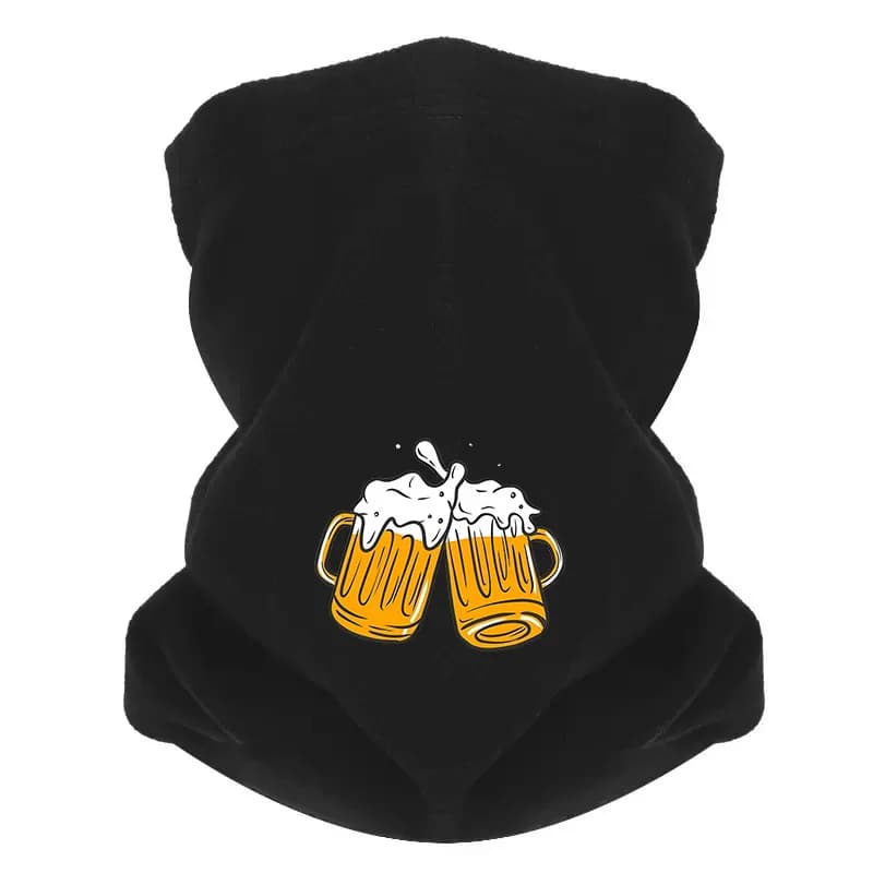 Boccali di birra tostatura schiuma splash Uomo Sciarpa da esterno Maschera Ghetta per il collo Cappello Berretto da donna Copricapo Antivento Tenere al caldo Inverno Multifunzione