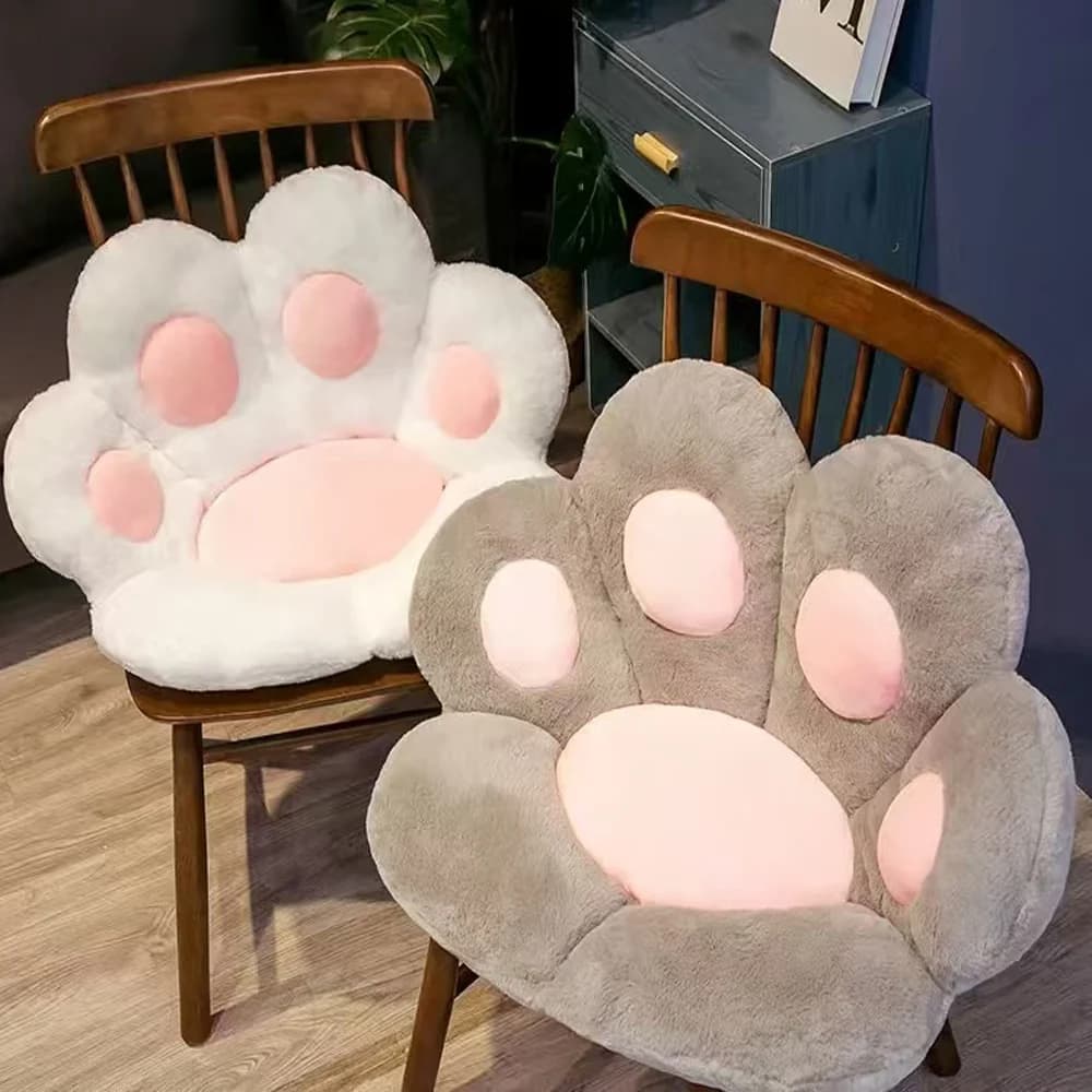 Kawaii Gatto Zampa Shape Plush, Soft Bearing Padded for Floor, Chair, Sofa, Home Decoration and Office