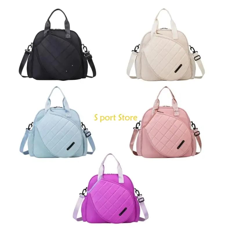 U2JB Racket bag Waterproof tennis equipment bag Adjustable shoulder strap Multiple parts for