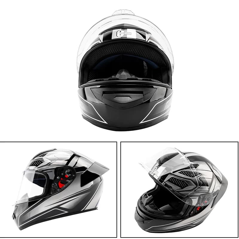 Casco integrale da moto maschile certificato 3C Casco di sicurezza da equitazione per moto invernale femminile Casco caldo generale per quattro stagioni