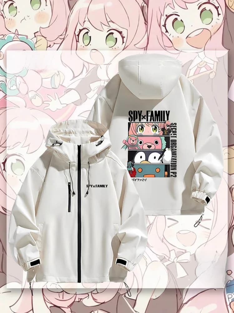 Unisex Game Ania Fogier Japanese Style Second Hand Jacket Autumn Winter Outdoor Waterproof Polyester Fiber Long Sleeve Coat