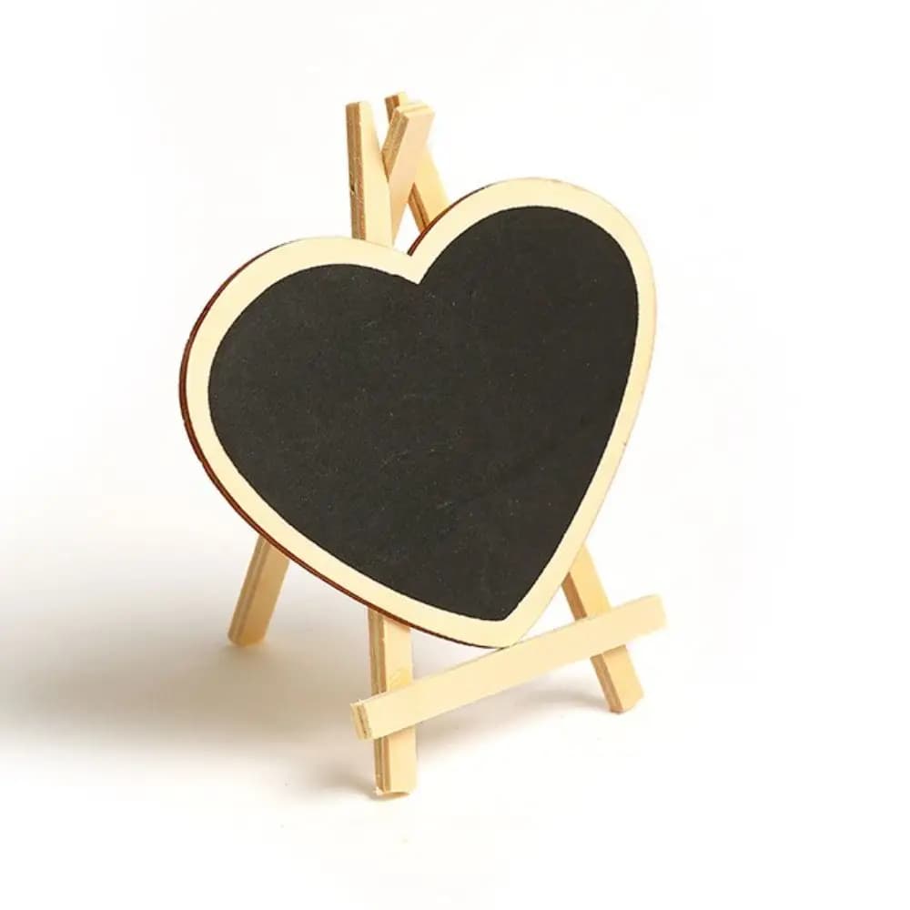 Lavagna guida per bambini lavabile Display da scrivania Lista delle cose da fare Lavagna con cavalletto in legno con supporto Mini lavagna promemoria