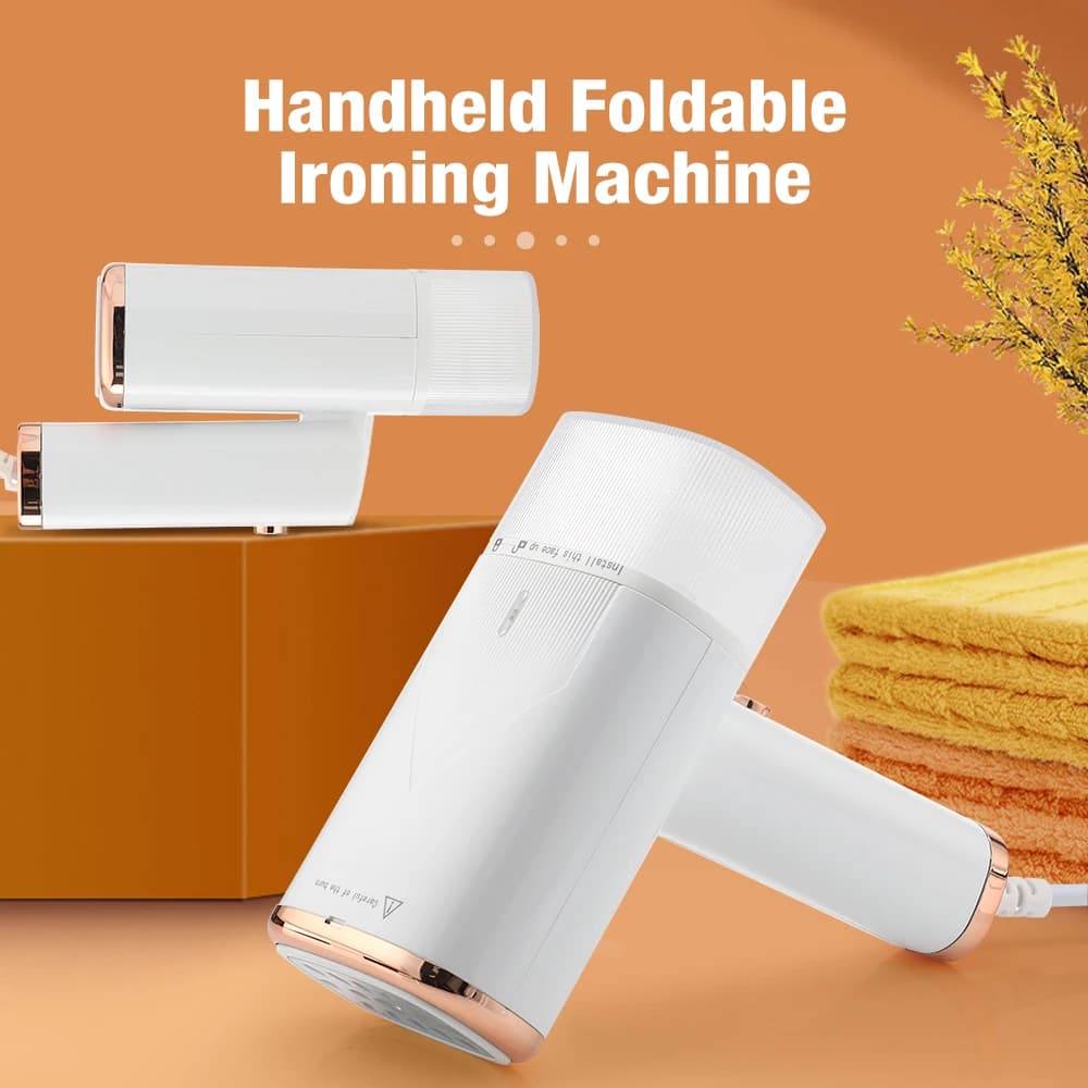 Mini ferro da stiro a vapore portatile da 1000 W per la rimozione degli acari dei vestiti Piroscafo portatile per indumenti in tessuto per uso domestico a calore rapido Viaggio a casa