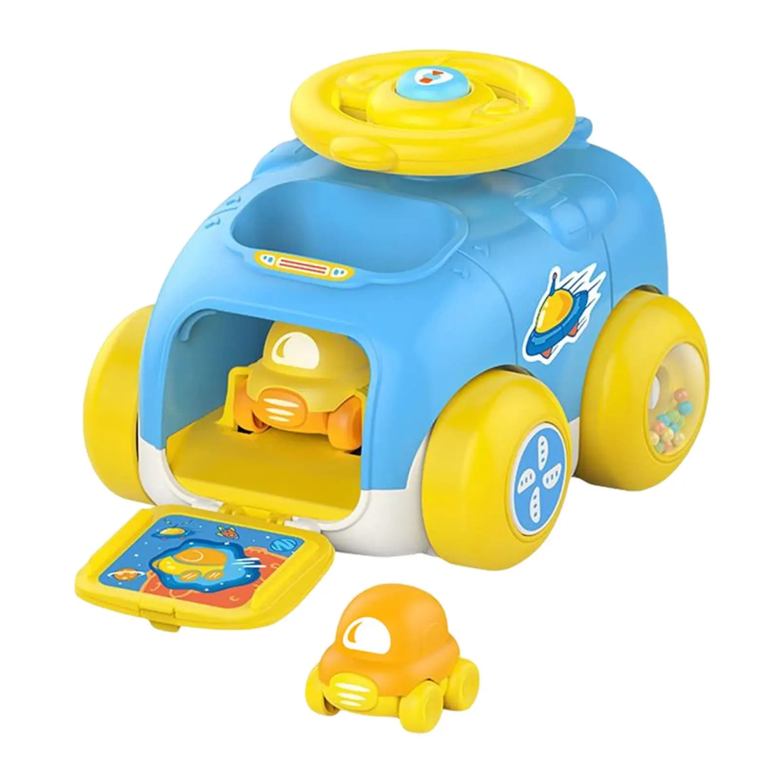 Educational Launching Toy Vehicles Friction Powered Cars Interactive Toy Cars Ejection Inertial Car for Holiday Playroom Outdoor