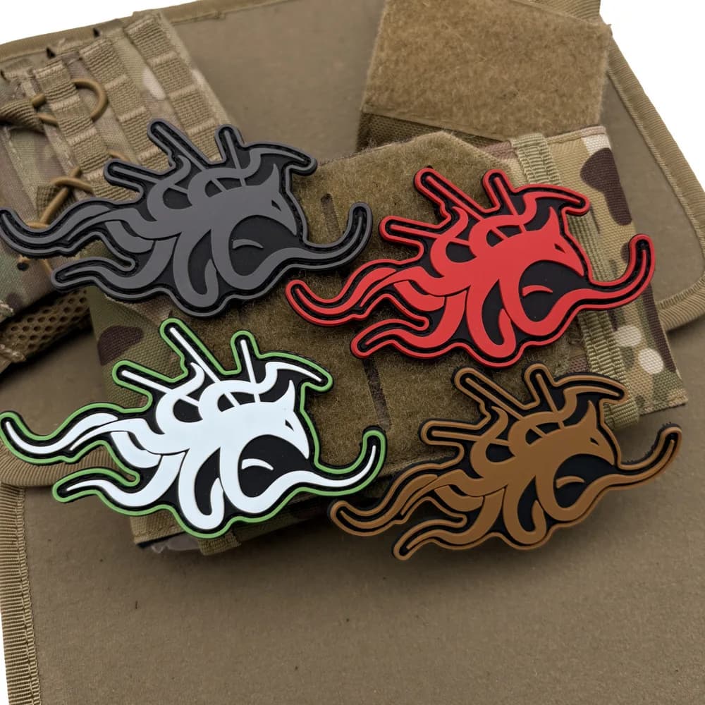 Accessori per borse da esterno Emblema in gomma PVC 3D Soccorso pubblico automatico Giacca personalizzata Toppa con gancio per zaino fai-da-te