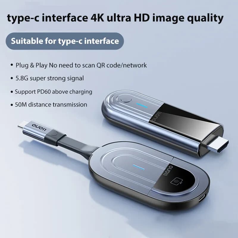 Ricevitore trasmettitore HDMI wireless Llano 4K Audio video portatile stessa schermo per proiettore Extender HDMI wireless Plug & Play 5.8G