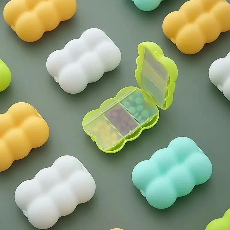 Moisture-proof travel napkin with 6 grills, pocket bag napkin, daily pill holder, vitamin holder
