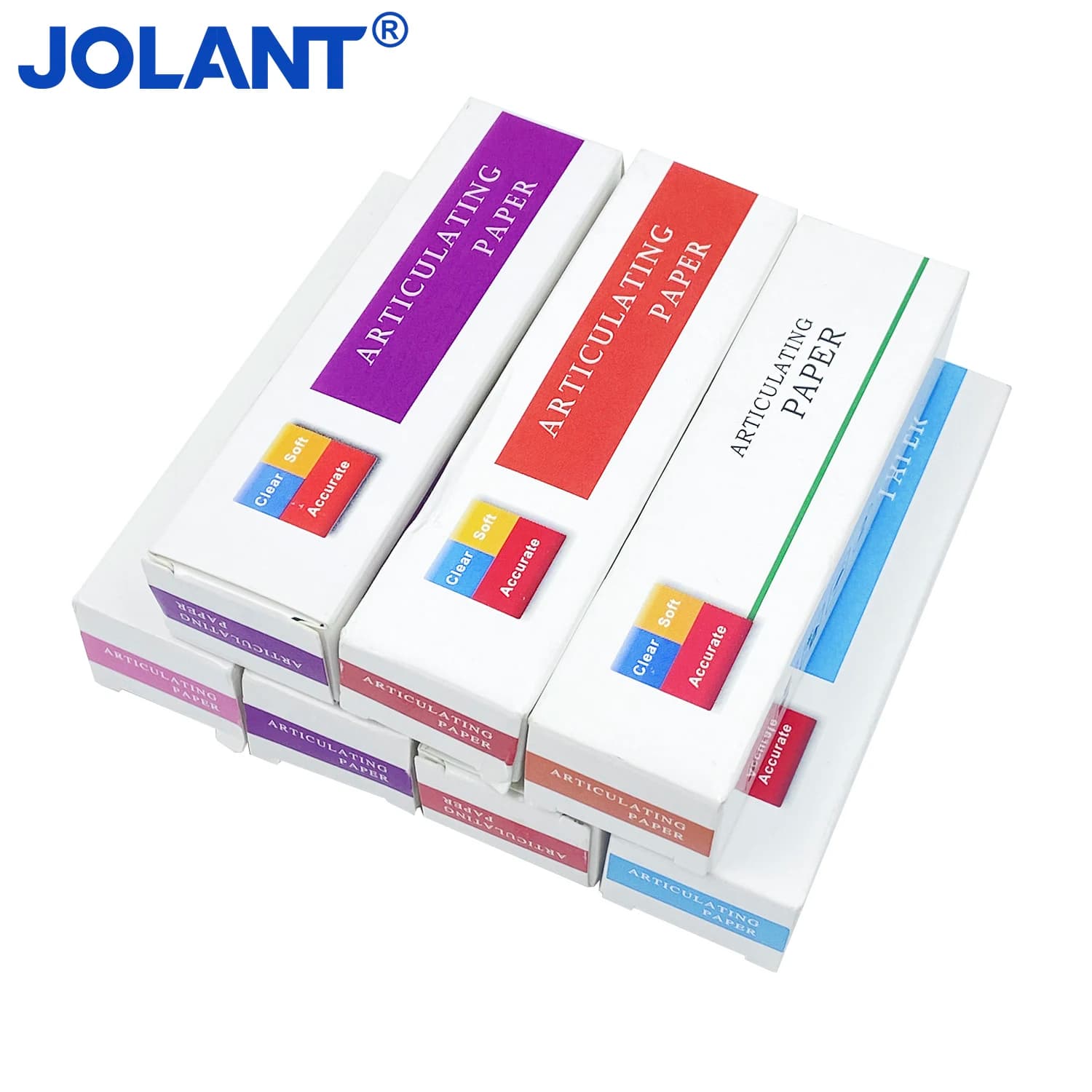 JOLANT Dental Articulating Paper Thick Thin Blue Red Paper Teeth Whitening Material Double-sided Bite Strips Dentist Oral Care