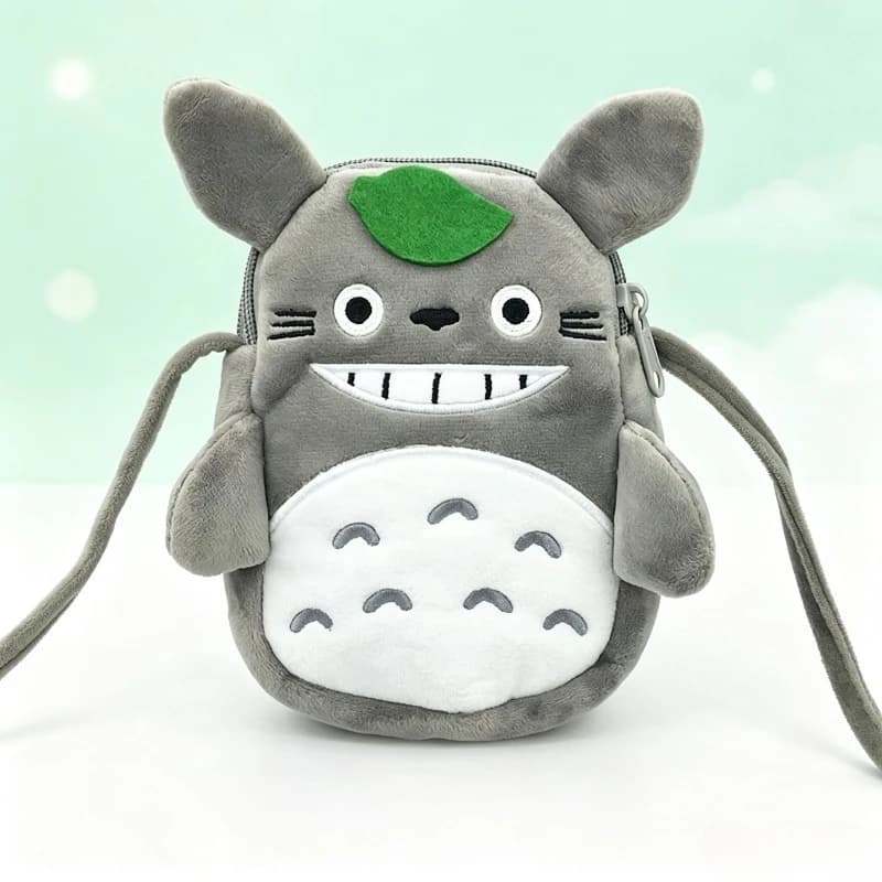 My Neighbor Totoro Cute Embroidery Mini Coin Purse Portable Small Change Wallet Suitable for Student Daily Storage