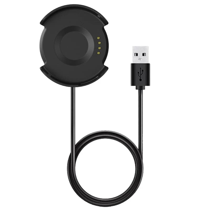 Cavo di ricarica nero da 100cm/39 pollici per Amazfit Verge 3/Verge Lite Smartwatch cavo di ricarica culle caricatore portatile