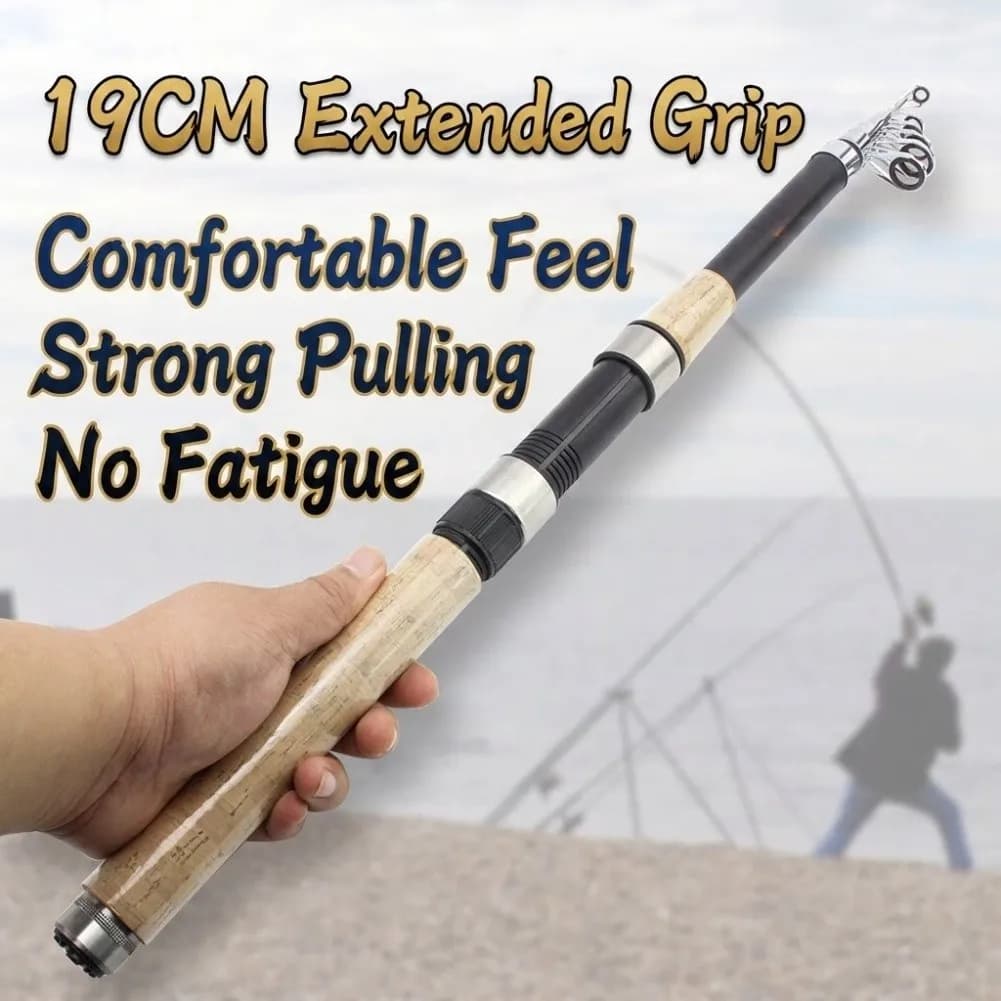Telescopic Fiberglass Fishing Rod 2.1m to 3.6m Portable For Travel Rod for Carp For Bass Snakehead Shore Boat Use