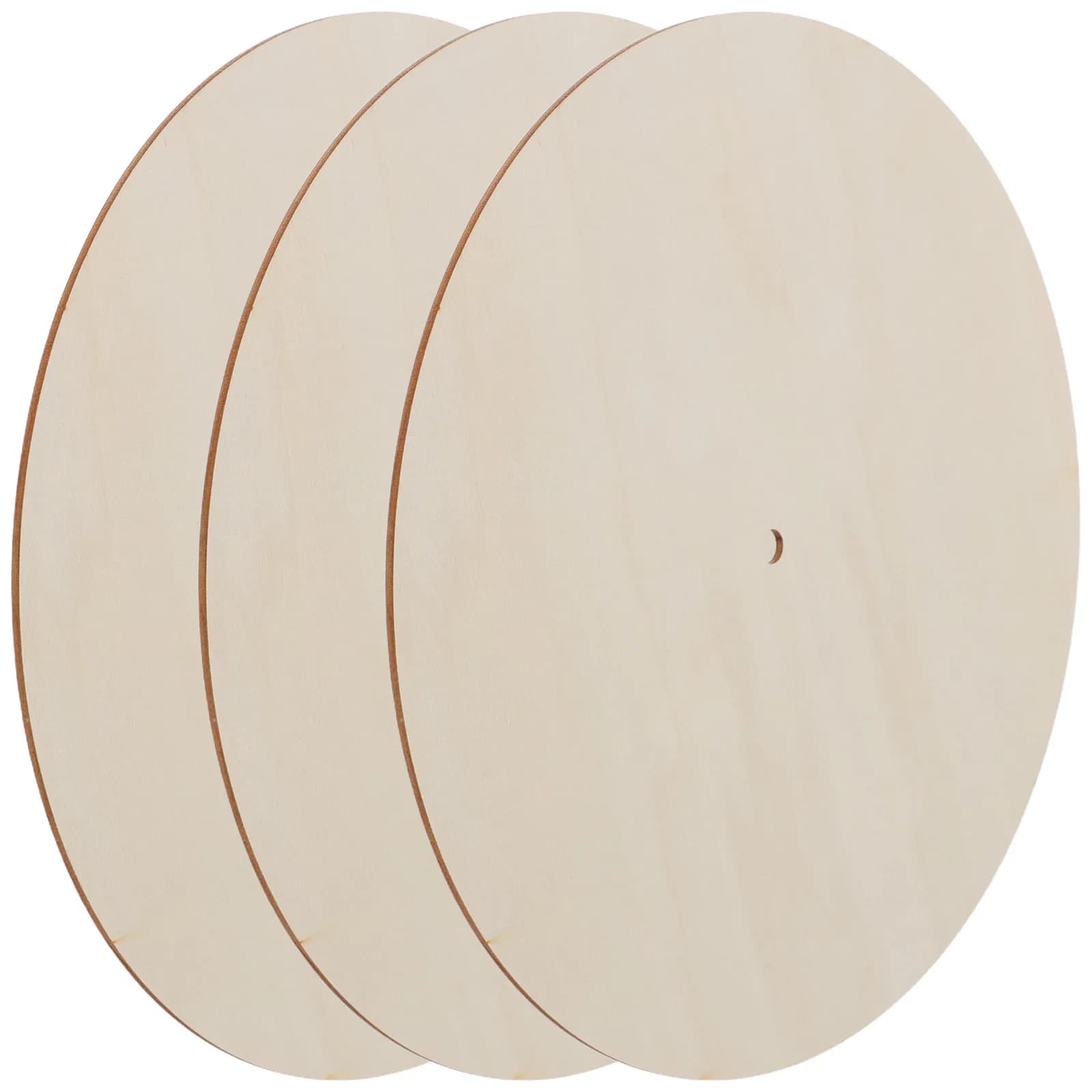 Set di 3 Quadranti per Orologio in Legno Naturale, Kit Fai-da-Te per Decorazione Murale e Apprendimento del Tempo per Bambini
