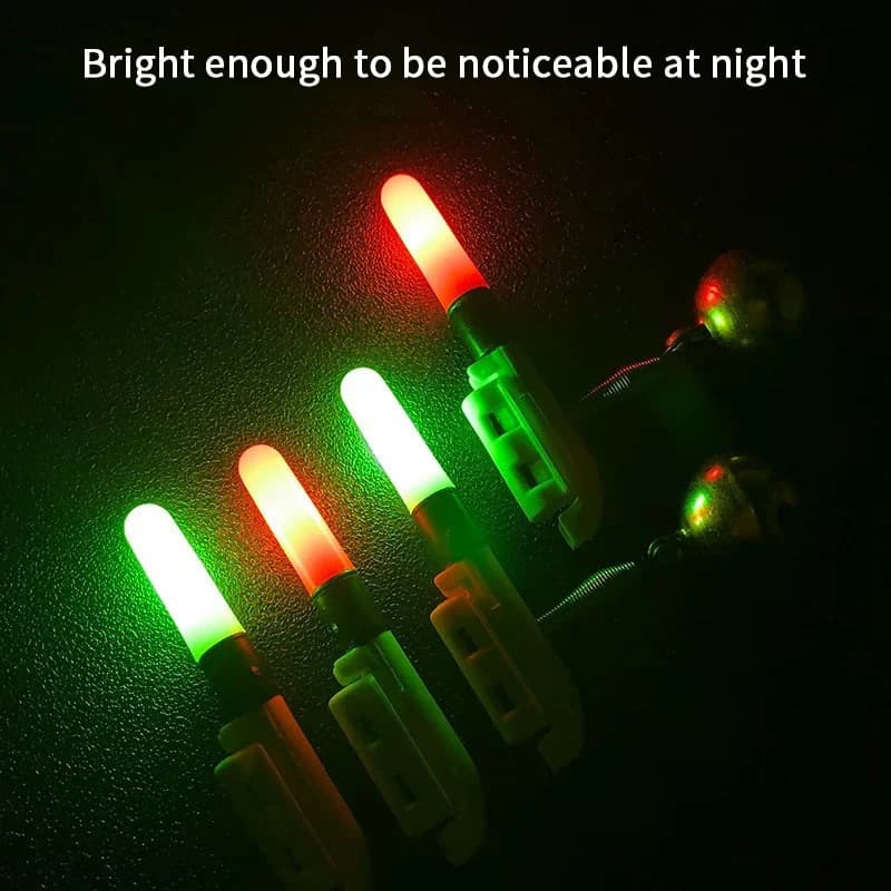 Nuovo Allarme Elettronico per la Pesca 1/2 Pezzi, Luce LED USB Ricaricabile per Canna da Pesca, Campanello Luminoso per Galleggiante, Segnalatore di Abboccata
