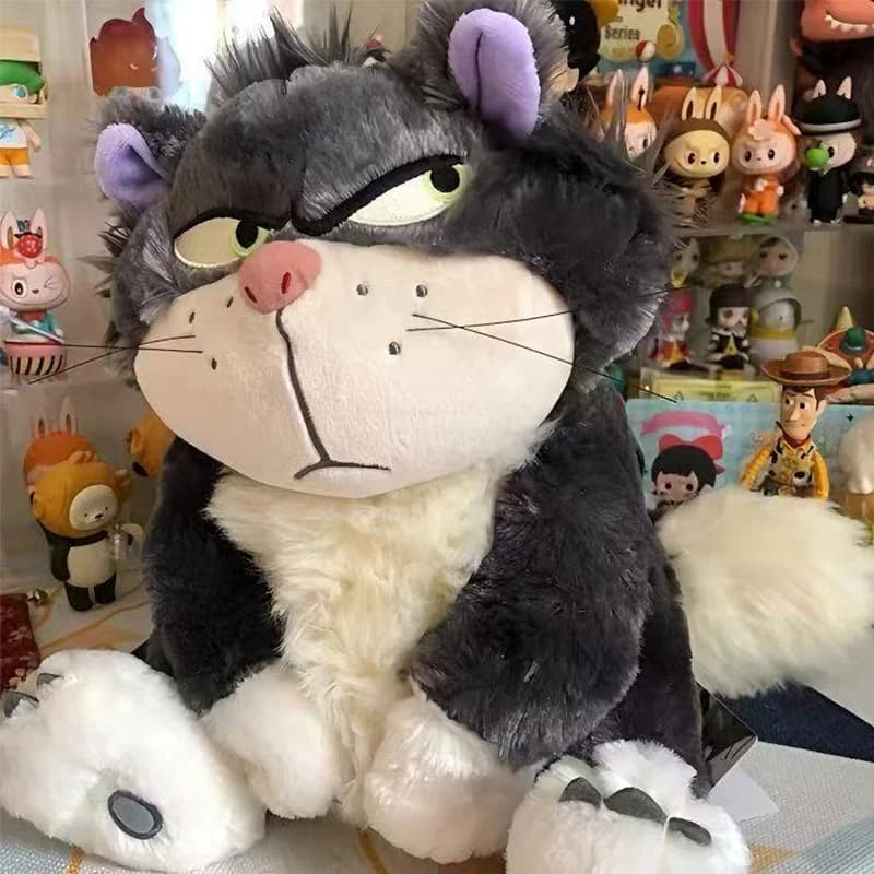 Peluche di Lucifer da 35 cm, divertente e simpatico, giocattolo di peluche del gatto di Cenerentola (Figaro) dal Giappone, regalo per bambini e ragazze, ideale per le vacanze.