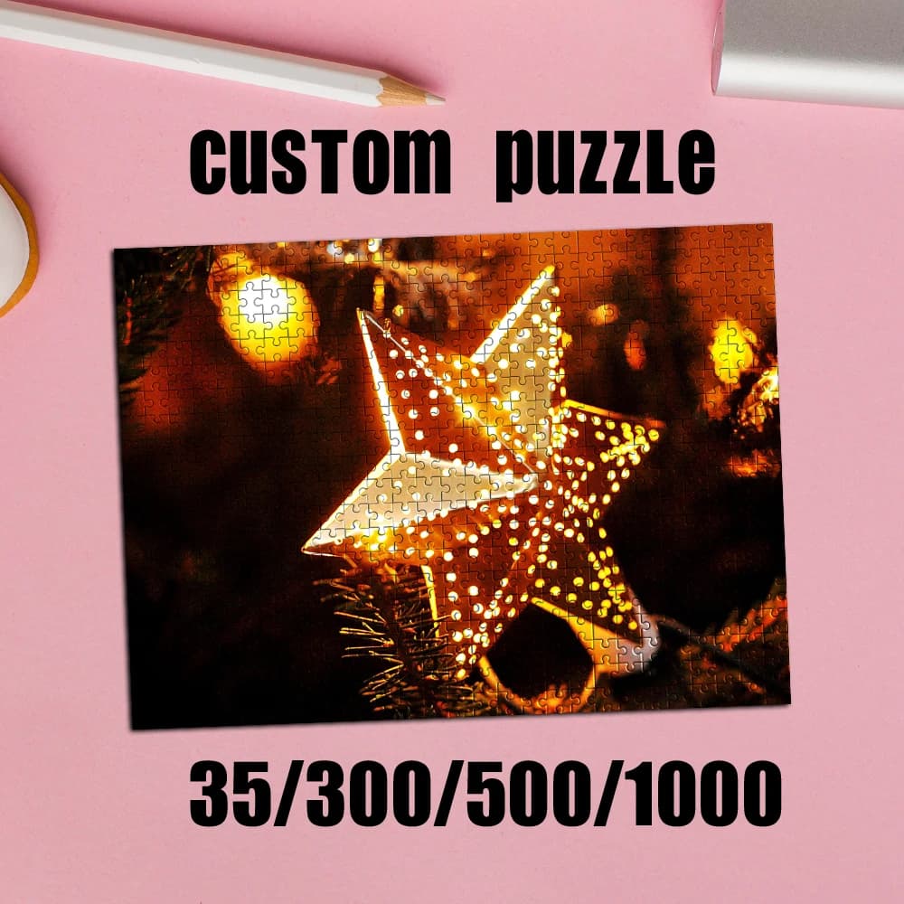 Puzzle Personalizzato con Foto e Paesaggi, 35/300/500/1000 Pezzi, Regalo di Compleanno per Amanti degli Animali Domestici