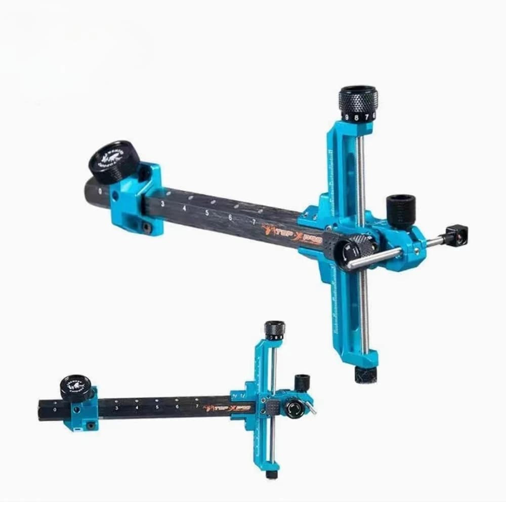 TR1003 Archery Recurve Bow Sight 1 Pin 9inch Target Aiming Carbon Fiber Bracket Left/Right Hand Professional Competitive Shootin
