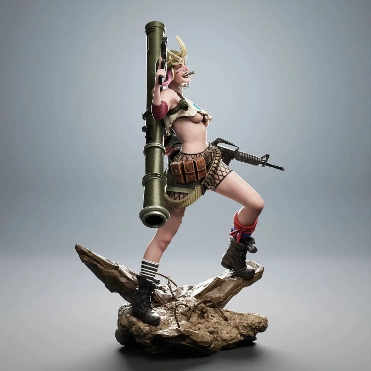 Figura in resina in scala 1/24, altezza 75 mm, kit modello da assemblare, Tank Girl Rebecca, statua stampata in 3D non assemblata e non verniciata, giocattolo 1467