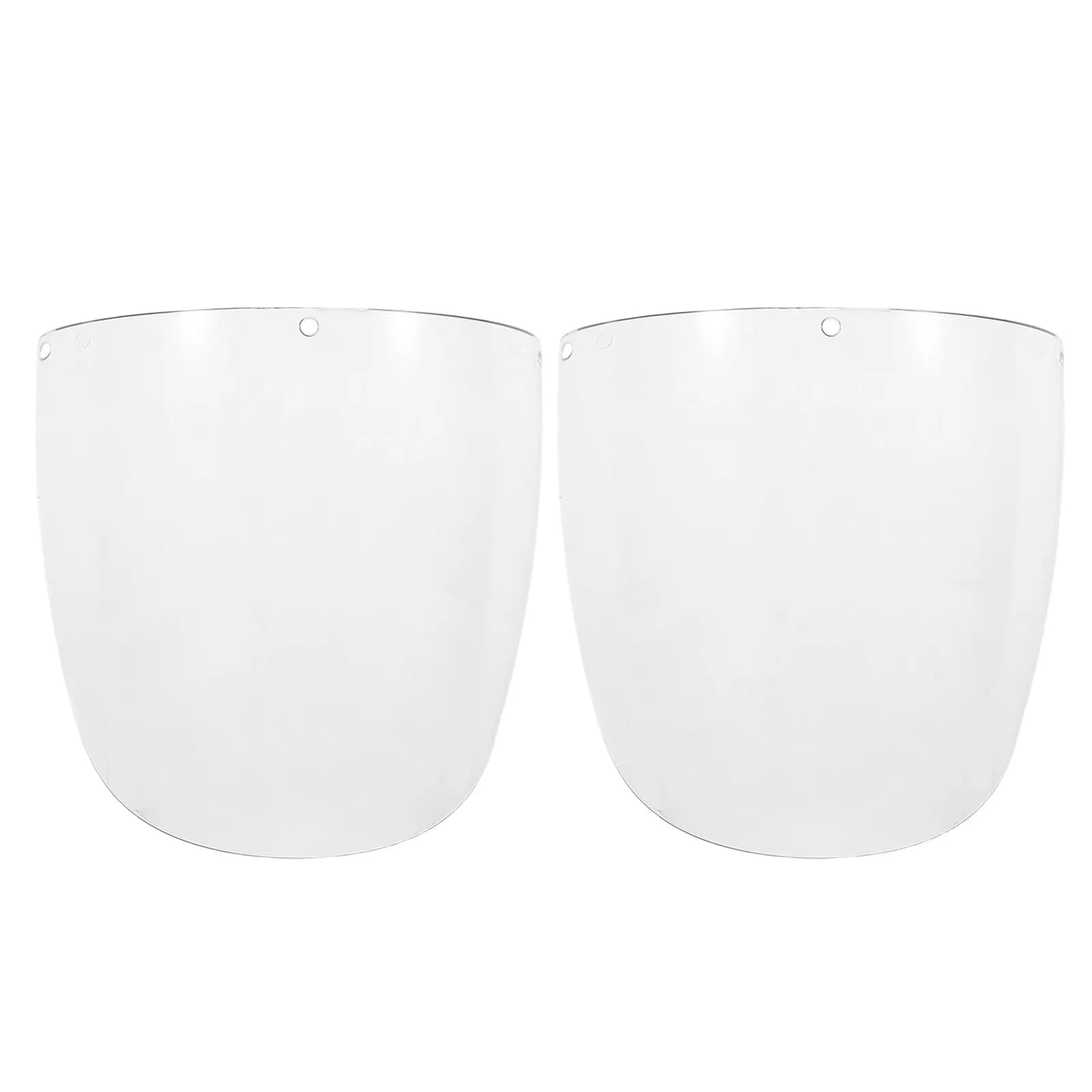 2Pcs Clear Electric Welding Mask Protective Lens Replacement Shield Grinding Safety Cover Universal Fit Welder Face Mask