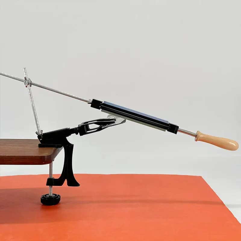 Affilacoltelli professionale ad angolo fisso per coltelli da cucina e forbici, strumento di affilatura rapida con diamante.