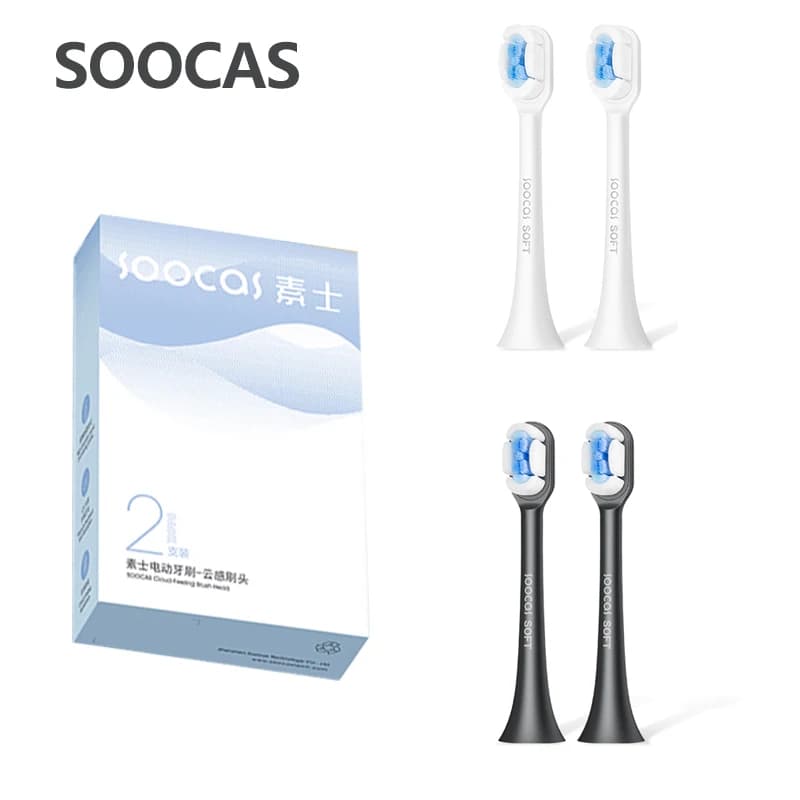 SOOCAS X3S/X3U Original spare parts heads for SOOCAS x3pro/D2/D3S/D5 Sonic electric toothbrush heads