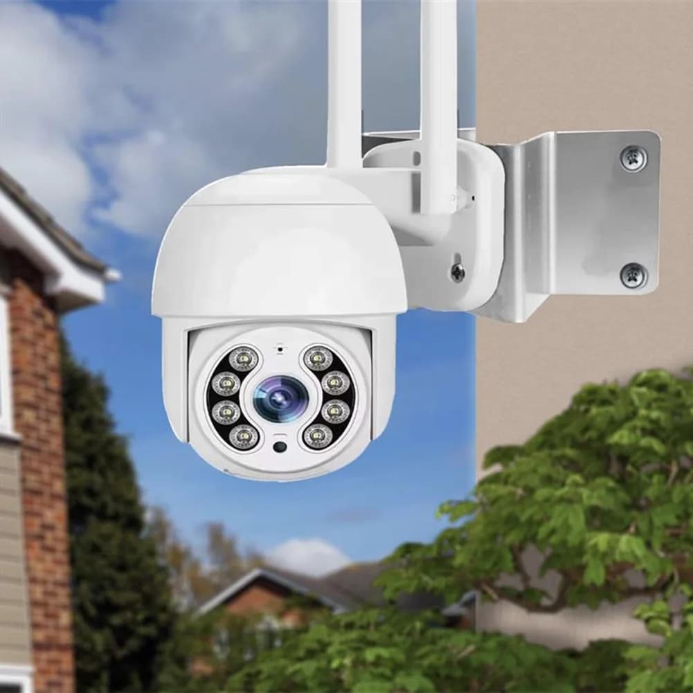 Supporto angolare in metallo resistente alle intemperie per esterni per telecamera di sicurezza Eufy S340 S330 E30, staffa da parete PTZ Dome, colore bianco