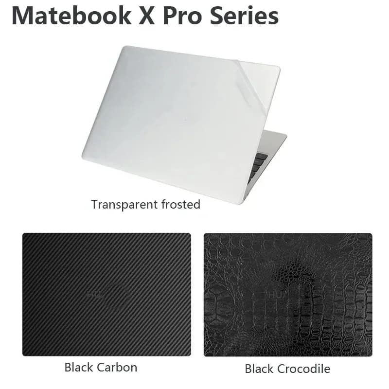 Leather Skin Laptop Stickers for Huawei Matebook X Pro 2021 2023 2024 MRGFG-16 X 2020 13.3" Laptop Carbon fiber Vinyl Protection