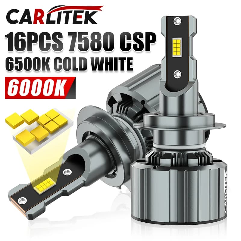 Fari LED H7 H4 H11 Canbus 6500K Bianco H8 H9 9005 9006 HB3 HB4 9012 HIR2 con Chip CSP, Abbaglianti/Anabbaglianti, Plug&Play 12V, Luci LED Auto