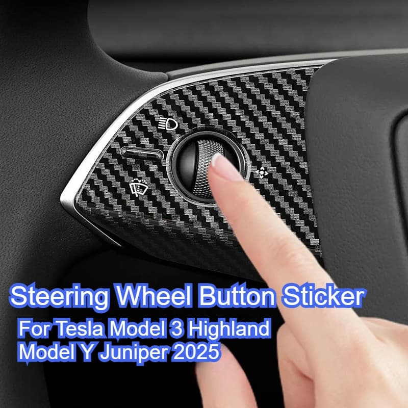Copertura Protettiva a U per Volante Tesla Model Y 2025 e Model 3 Highland, Nuovo Trim per Model Y Juniper