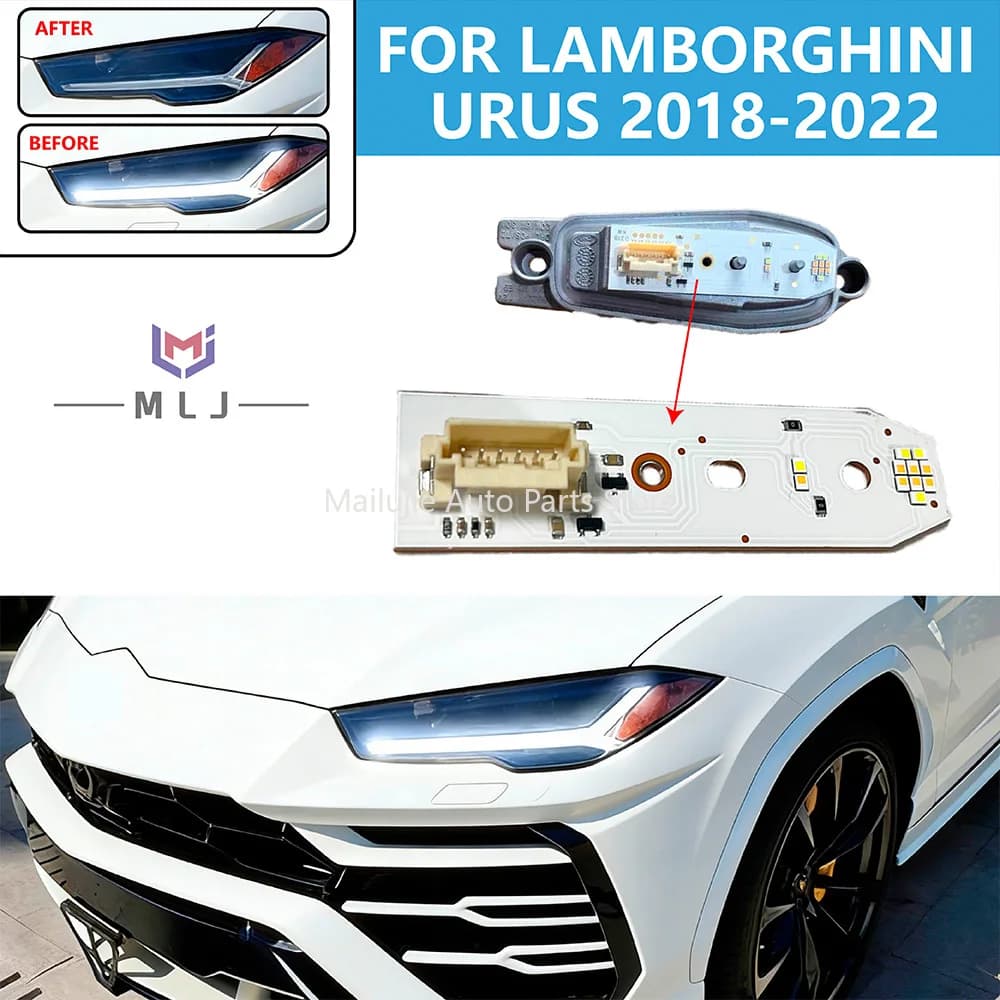 Nuovo modulo LED per fari, luce diurna bianca per auto, per Lamborghini URUS 2018 2019 2020 2021 2022 2023