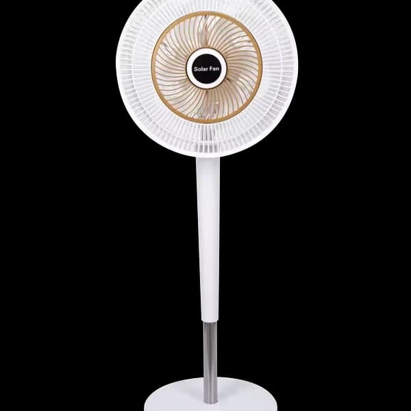 Ventilatore solare verticale silenzioso per uso domestico a prezzo di fabbrica Ventilatore con testa tremante da 12 pollici con pannello solare