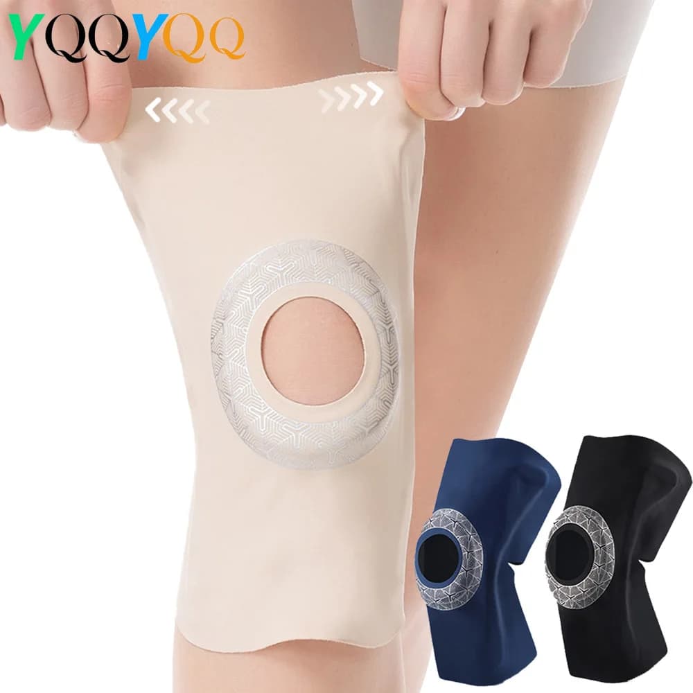 Supporto per Ginocchio con Stabilizzatori Laterali per Uomini e Donne, Ginocchiera Regolabile per Sollievo dal Dolore e Recupero da Lesioni ACL e Menisco
