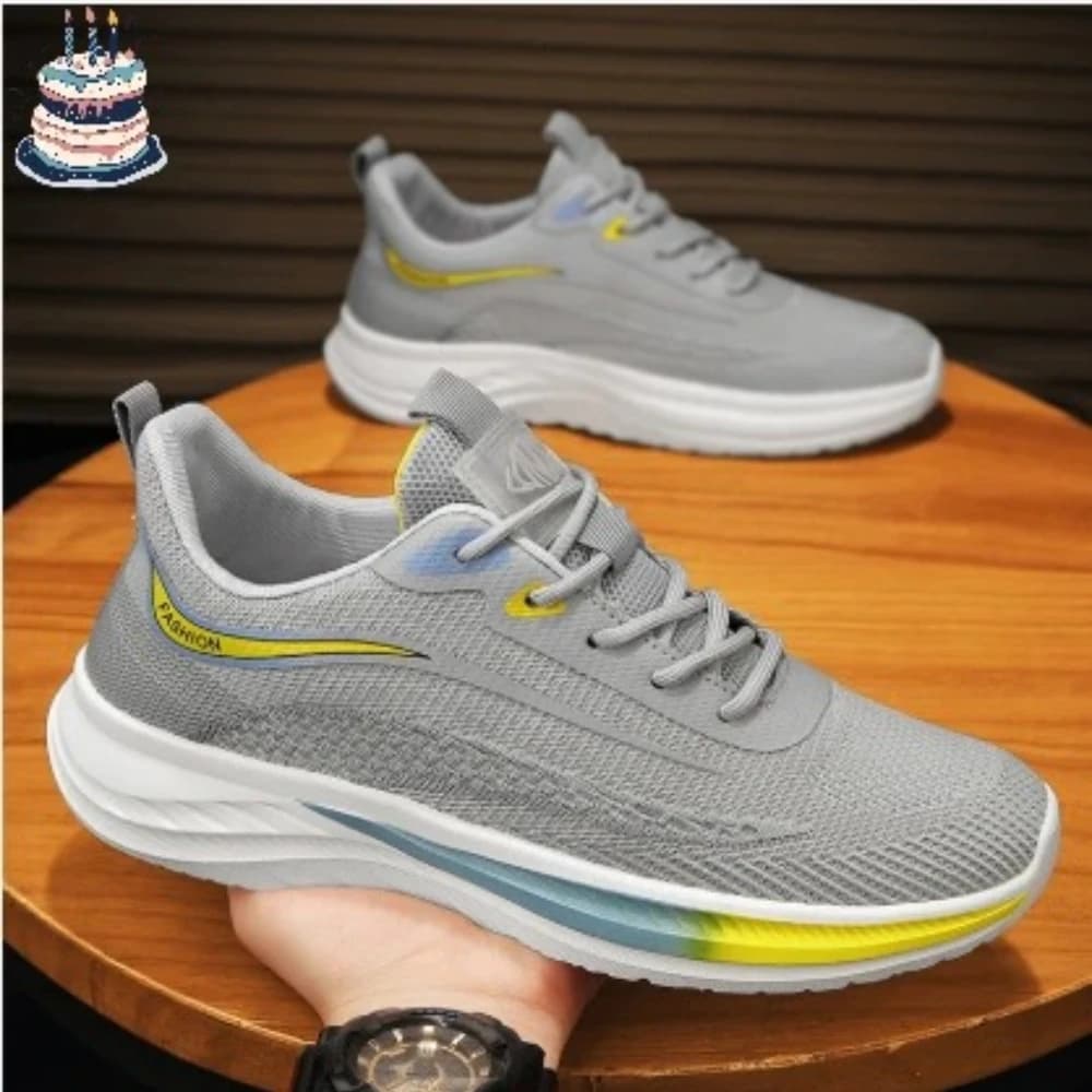 Scarpe da Corsa con Suola Spessa per Uomo, Sneakers Ammortizzate Leggere con Supporto per Arco Plantare, Ideali per Piedi Gonfiati, Scarpe da Outdoor