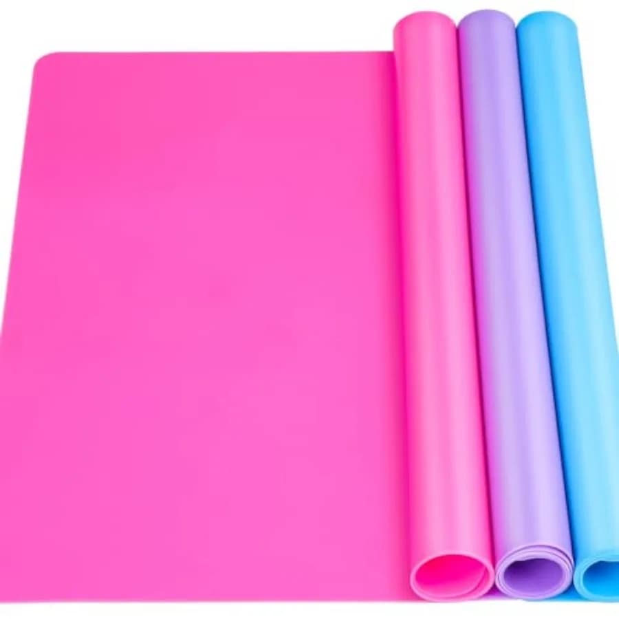 Silicone Mat for Resin Molds, 3 PCS Silicone Mats for Epoxy Resin, UV Resin, Play Dough Mat, Clay Mat, Nonstick Silicone Sheets